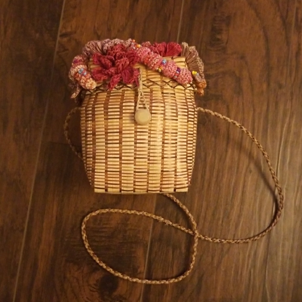 BidiBidi rattan weaved bag